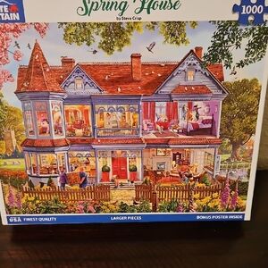 SPRING HOUSE 1000 PIECE WHITE MOUNTAIN PUZZLE